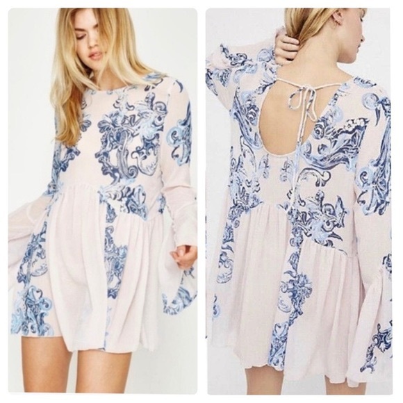Free People Dresses & Skirts - Free People Symphony Bell Sleeve Swing Dress